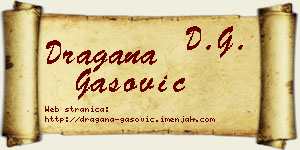 Dragana Gašović vizit kartica